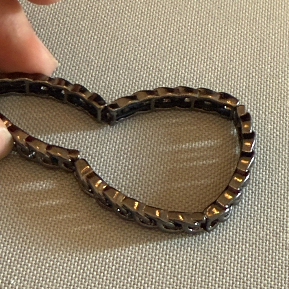 Lia Sophia hematite stretch link Bracelet - Picture 2 of 2